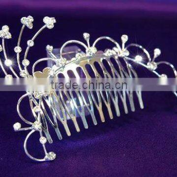 Bridal Wedding Clear Crystal Rhinestone Hair Comb CT1102