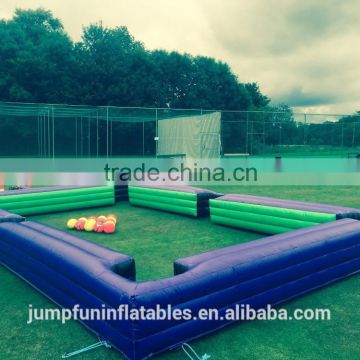 2016 new inflatable sports game, inflatable snooker football, adults inflatable billiard football table