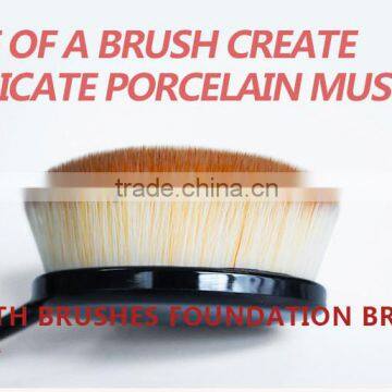 Oval toothbrush cosmetic makeup brush set