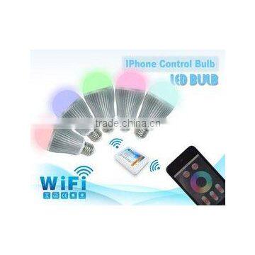 9w RGBW Wifi control Led light bulb E27 ,CE,RoHS approved