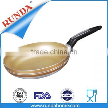 Aluminum golden non-stick frying pan