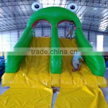 Hola frog inflatable slide/inflatable trippo slide/commercial inflatable slide