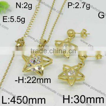Powell Wholesale Popular China Gold Jewelry 18k Jewelry Sets