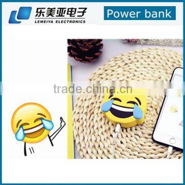 Promotional Emoji Powerbank Mobile Cartoon Cute Power Bank Charger Unicorn Poop OEM Gift Fashion Emoji Power Bank