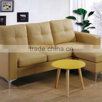 New arrival and promotion L shape leather corner sofa set