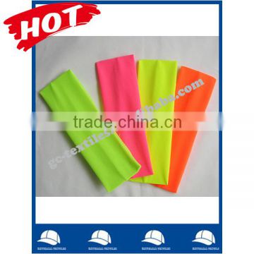 new product 2016 fluorescence fabric yoga headbands for women