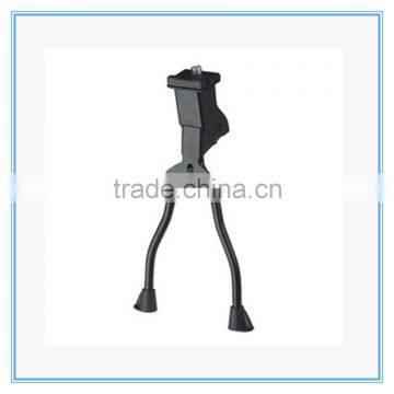 Double Leg Bicycle Kick Stand Twin Leg Center Bike Stand/Bike Adjustable Aluminum Alloy Black Kickstand Cycling