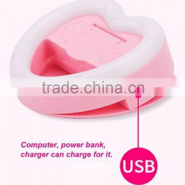 Selfie Ring Light LED Fill Light 3W Cellphone Photo Spot Light 23 LED Charging Portable Selfie Flashlight With Makeup Mirror photo-3