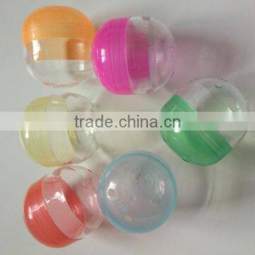 Professional full opening plastic empty capsule round transparent toy capsules