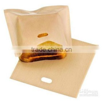 PTFE coated fiberglass non-stick reusable cookie bags sandwich toastie pockets