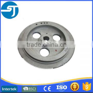 Engine parts cast iron flywheel assy with gear