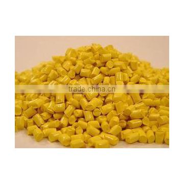 yellow color masterbatch granules plastic raw material