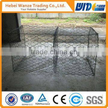 PVC coated rock filled wire baskets / gabion baskets / rock filled gabion baskets