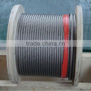 6x25Fi or 6x29Fi and 6x26WS to 6x49WS Steel Wire Rope