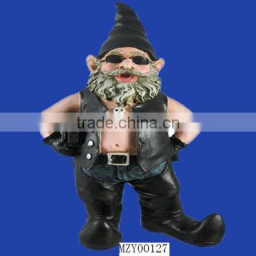 Newly Design Unique Cool Cow Boy Resin Garden Gnome