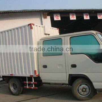 JAC double cabin cargo box truck