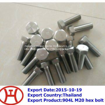 904L M20 Hex Bolt