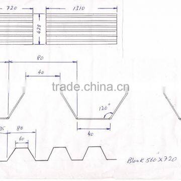 gi or Color Coated Roofing Sheet TCT 0.13mm-0.8mm Thickness