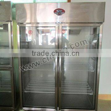 1000L Two Door Stainless Steel Commercial Beverage Cooler/Upright Beverage Cooler/4 Door Beverage Cooler photo-2