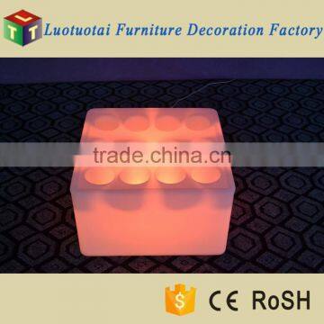 Factory Supply Plastic Luminous Square LED Wine Tray Glowing Ice Bucket photo-2