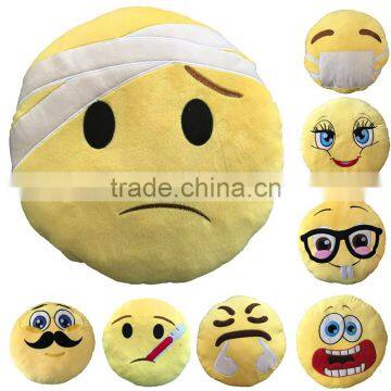 Custom Made pp cotton stuffed plush emoji pillow for sale