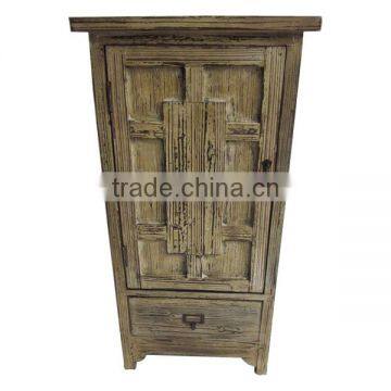 Vintage Wooden Storage Cabinet One Drawer&Door Bedroom Cabinets