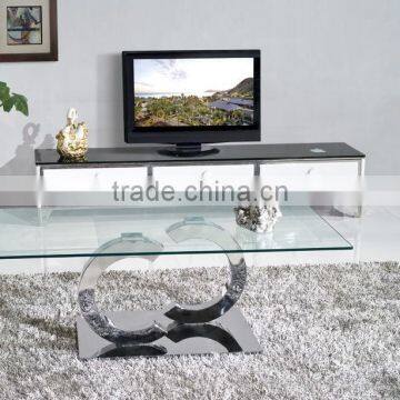 C286 Living Room Furniture Glass Top Cheap Coffee Table photo-3