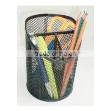 Metal Mesh Round Pen Holder