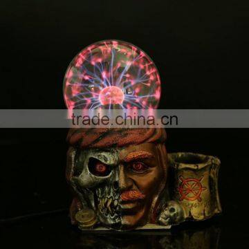 Resin skull magic ball geek gift skull snow globe