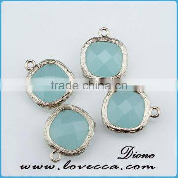 Fashion Jewelry Gold/silver Plated Bezel Stone Natural Various Design Glass Gemstone Bezel Pendant photo-4