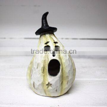 Custom Halloween Table Decoration Witch Pumpkin Statue photo-2