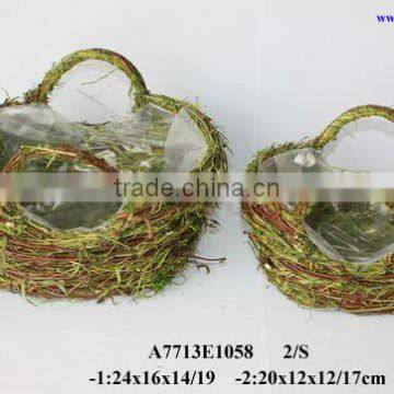 biodegradable rattan basket