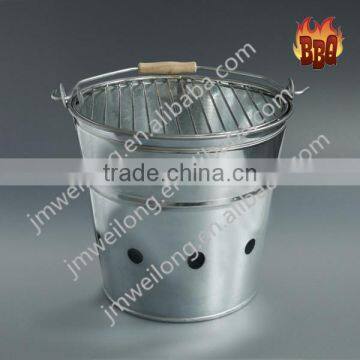 High quality Mini Charcoal BBQ Bucket/Bbq Bucket With Handle