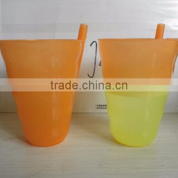 plastic fluroescent glow in dark drinking cup