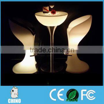 Glowing Bar Nightclub Furniture Illuminated Led Bar Table With Stainless Steel photo-4