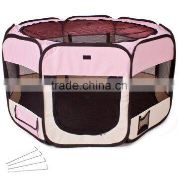 462716 600D Oxford Folding Pet Tent Playpen Dog Fence Puppy Kennel Folding Exercise Play photo-2