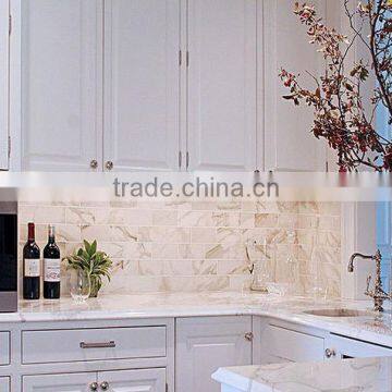 Cheap customized flooring natural stone white marble tile china supplier