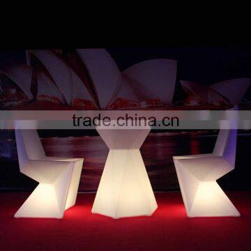 Illuminated Diamond Shape Table and Chair photo-3