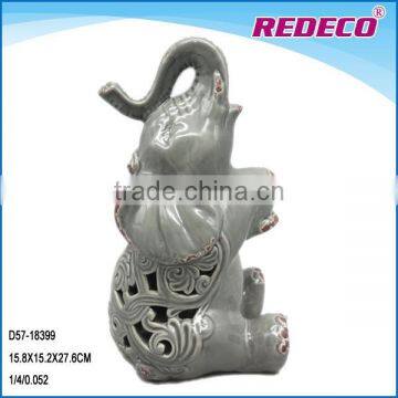 Modern Ceramic Elephant Figurine Decoration