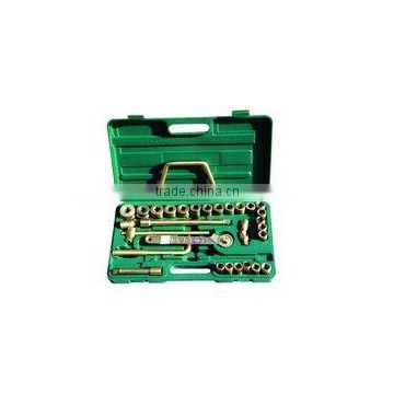 1/2'' Dr Socket Set 32pcs,non-sparking safety tools,safety tools,hand tools,copper alloy tools