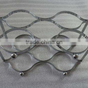 Chrome Metal Wine Rack photo-3