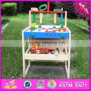 2016 new design baby wooden tool toy set, wholesale kids wooden tool toy set, educational children wooden tool toy set W03D069