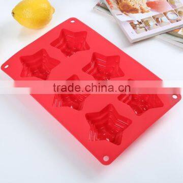 New Design Five-pointed Star Silicone Bakeware Mold,pastry Tools,cupcake Cake Pan Mold photo-3