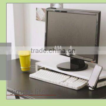 Monitor PC Stand With USB Hubs & Plug, Glass Compute Monitor Stand photo-4