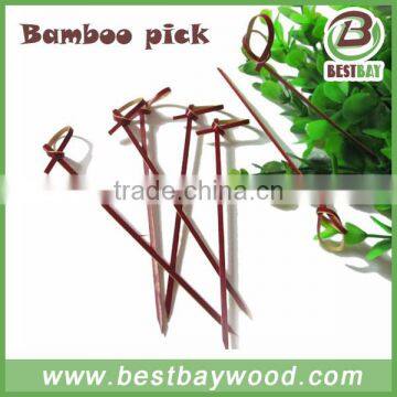 Knotted Bamboo Fruit Sticks, Bamboo Knot Skewer photo-6