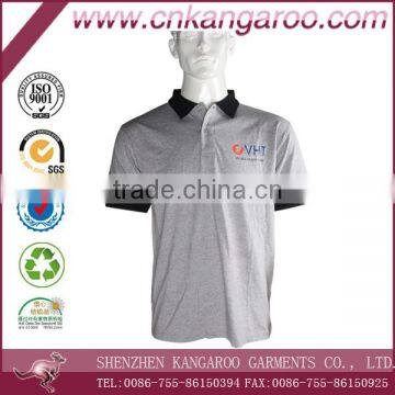 2016 Grey Printed Mercerized Cotton T-shirt photo-2