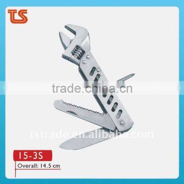 2011 Stainless steel multi wrench/multi tools,multifunctional tools pocket tool 15-3s