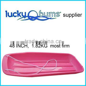 Mei red sled surprise gifts/ Kids Snow Sled Boat Sledge Glider Toboggan Sliding / Outdoor Sport Hand pull on the rope