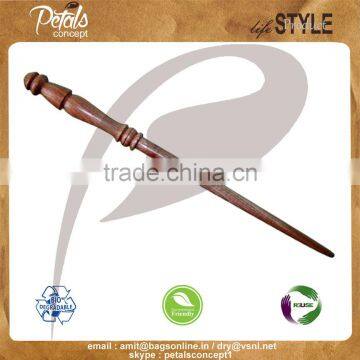 2017 Top quality handmade palm wood toy wand sell by Petals Concept