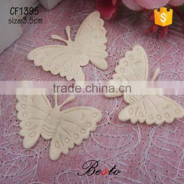 Lovely beautiful small ivory butterfly applique for girl dresses